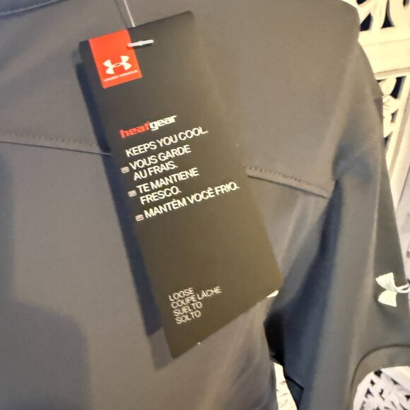 NWT Under Armour Ladies Corporate Performance Polo Gray Sz L - Picture 4 of 5